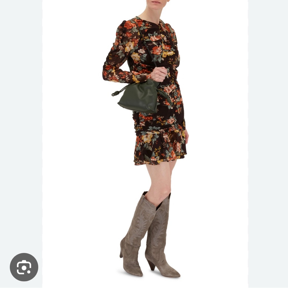 NWT Veronica Beard Taupe Western Boots - Picture 2 of 5